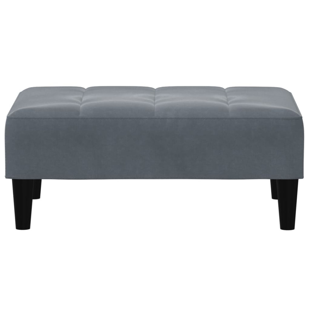 Produktbild för Fotpall mörkgrå 77x55x31 cm sammet