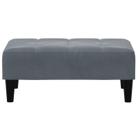 Produktbild för Fotpall mörkgrå 77x55x31 cm sammet