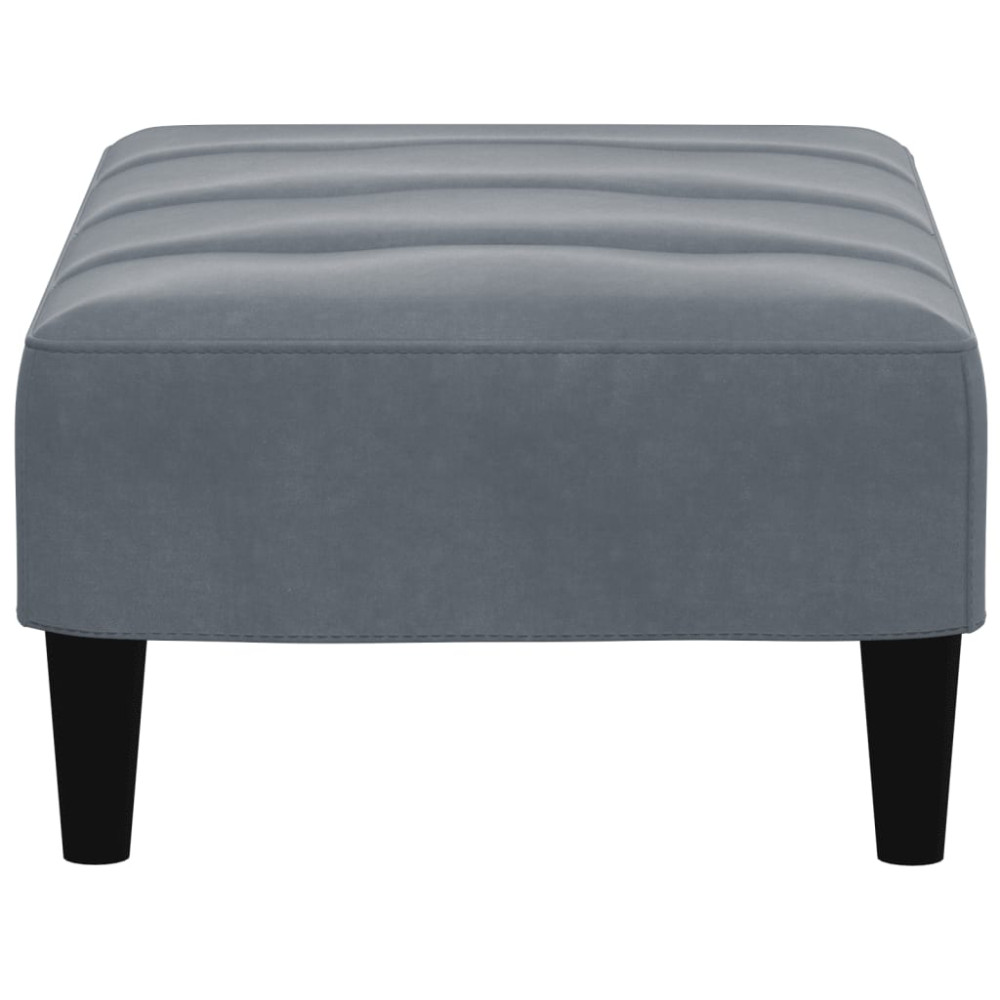 Produktbild för Fotpall mörkgrå 77x55x31 cm sammet