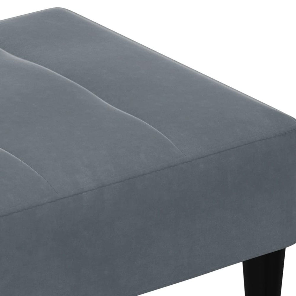 Produktbild för Fotpall mörkgrå 77x55x31 cm sammet