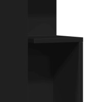 Produktbild för Sidobord svart 35x35x60 cm konstruerat trä