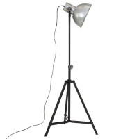 Produktbild för Golvlampa 25 W vintage silver 61x61x90/150 cm E27