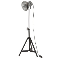 Produktbild för Golvlampa 25 W vintage silver 35x35x65/95 cm E27