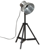 Produktbild för Golvlampa 25 W vintage silver 35x35x65/95 cm E27