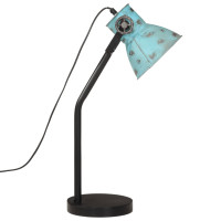 Produktbild för Skrivbordslampa 25 W nött blå 17x17x60 cm E27