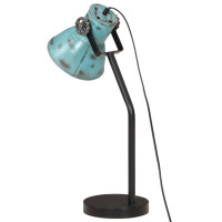 Produktbild för Skrivbordslampa 25 W nött blå 17x17x60 cm E27