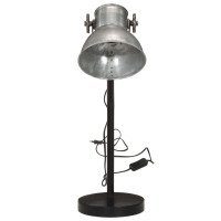 Produktbild för Skrivbordslampa 25 W vintage silver 17x17x60 cm E27