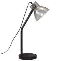 Produktbild för Skrivbordslampa 25 W vintage silver 17x17x60 cm E27