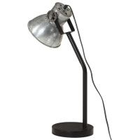 Produktbild för Skrivbordslampa 25 W vintage silver 17x17x60 cm E27