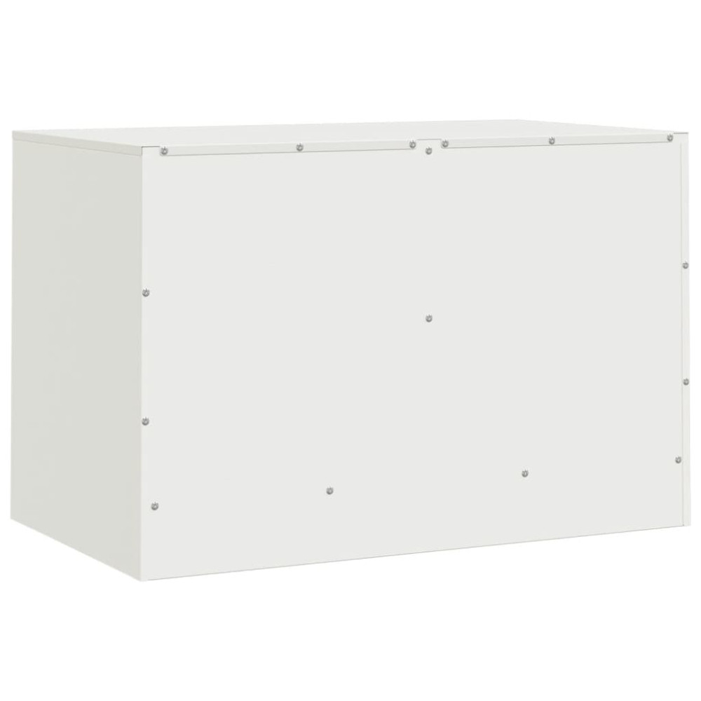Produktbild för TV-skåp 2 st vit 67x39x44 cm stål