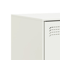 Produktbild för TV-skåp 2 st vit 67x39x44 cm stål