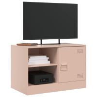 Produktbild för TV-skåp 2 st rosa 67x39x44 cm stål