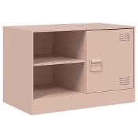 Produktbild för TV-skåp 2 st rosa 67x39x44 cm stål
