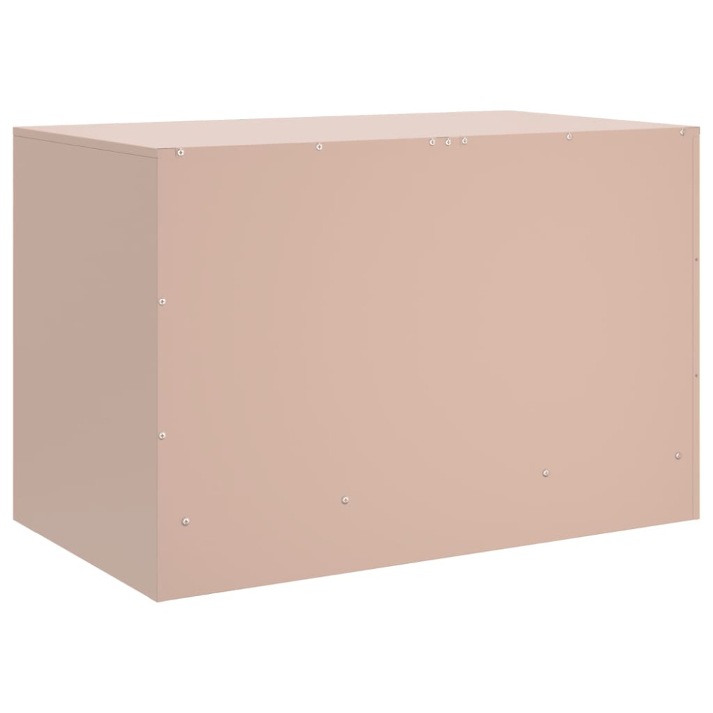 Produktbild för TV-skåp 2 st rosa 67x39x44 cm stål