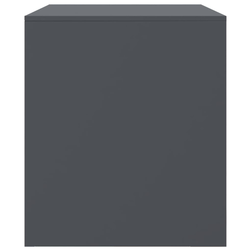 Produktbild för TV-skåp 2 st antracit 67x39x44 cm stål