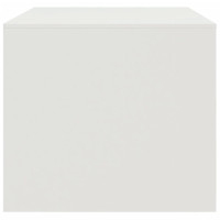 Produktbild för Soffbord vit 67x50x44 cm stål