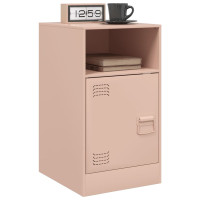 Produktbild för Sängskåp 2 st rosa 34,5x39x62 cm stål
