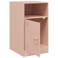 Produktbild för Sängskåp 2 st rosa 34,5x39x62 cm stål