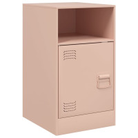 Produktbild för Sängskåp 2 st rosa 34,5x39x62 cm stål