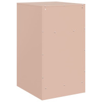 Produktbild för Sängskåp 2 st rosa 34,5x39x62 cm stål