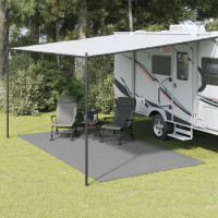 Produktbild för Campingmatta ljusgrå 4,5x2,5 m
