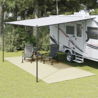 Produktbild för Campingmatta gräddvit 5,5x2,5 m