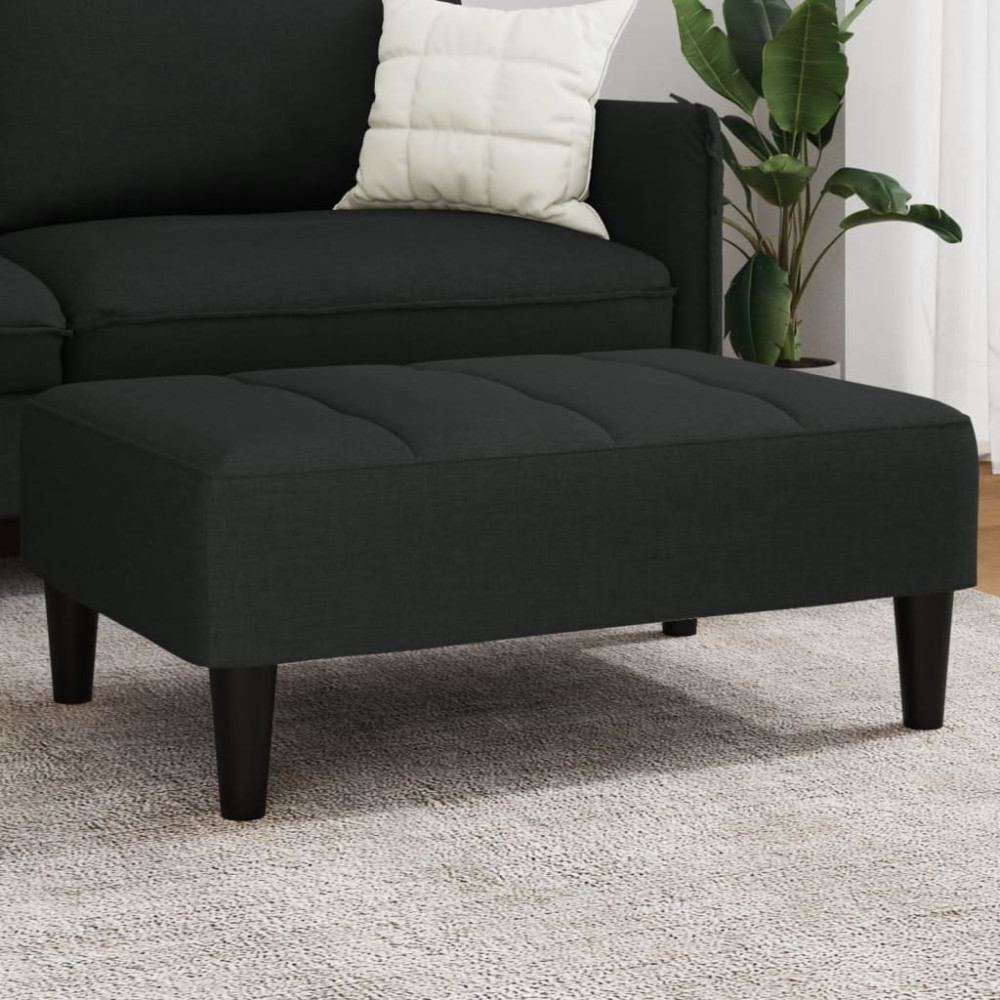 Produktbild för Fotpall svart 77x55x31 cm sammet