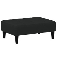 Produktbild för Fotpall svart 77x55x31 cm sammet