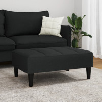 Produktbild för Fotpall svart 77x55x31 cm sammet