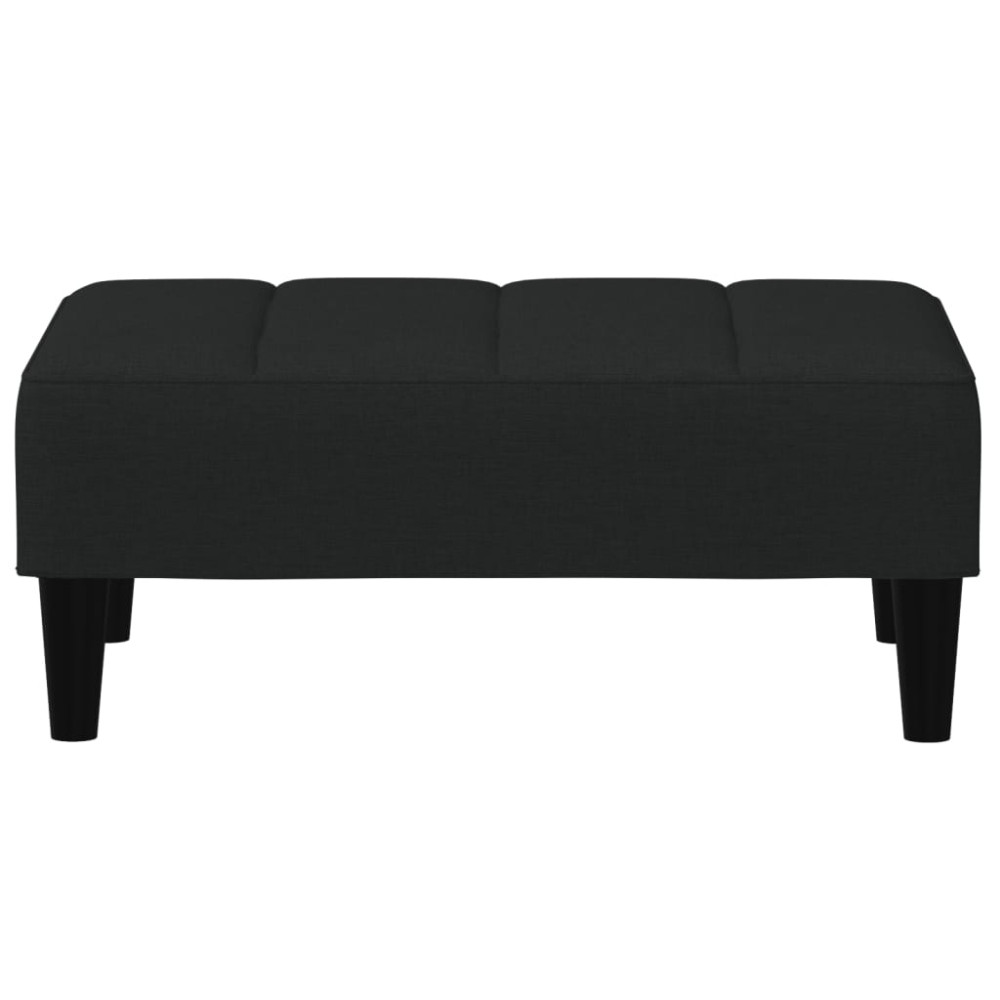 Produktbild för Fotpall svart 77x55x31 cm sammet