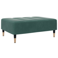 Produktbild för Fotpall mörkgrön 77x55x31 cm sammet