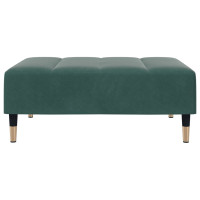 Produktbild för Fotpall mörkgrön 77x55x31 cm sammet