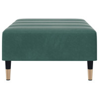 Produktbild för Fotpall mörkgrön 77x55x31 cm sammet