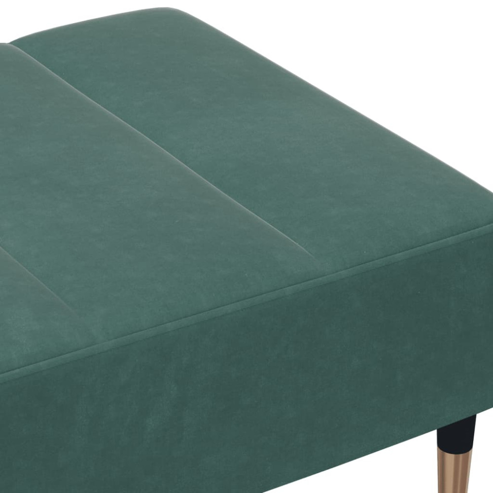 Produktbild för Fotpall mörkgrön 77x55x31 cm sammet