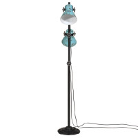 Produktbild för Golvlampa 25 W nött blå 25x25x90/140 cm E27