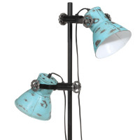 Produktbild för Golvlampa 25 W nött blå 25x25x90/140 cm E27