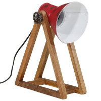 Produktbild för Skrivbordslampa 25 W nött röd 30x17x40 cm E27