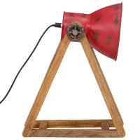 Produktbild för Skrivbordslampa 25 W nött röd 30x17x40 cm E27