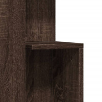 Produktbild för Sidobord brun ek 35x35x60 cm konstruerat trä
