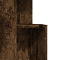 Produktbild för Sidobord rökfärgad ek 35x35x60 cm konstruerat trä