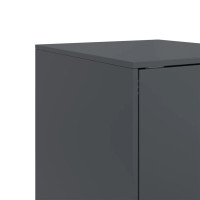 Produktbild för Skåp antracit 34,5x39x107 cm stål