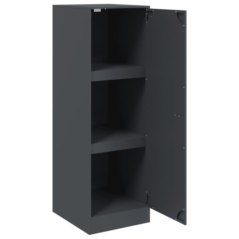 Produktbild för Skåp antracit 34,5x39x107 cm stål