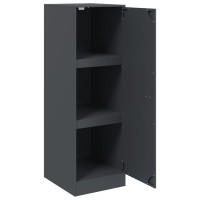 Produktbild för Skåp antracit 34,5x39x107 cm stål