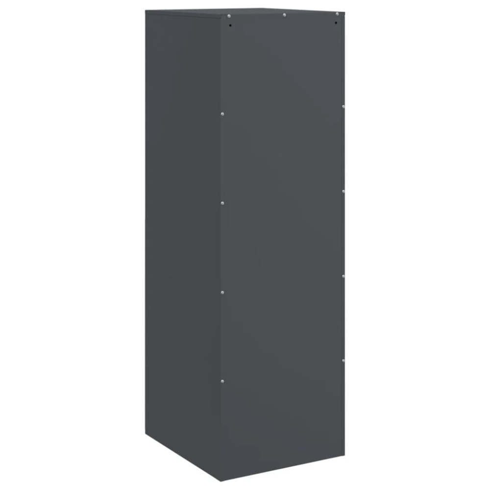 Produktbild för Skåp antracit 34,5x39x107 cm stål