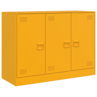 Produktbild för Skänk senapsgul 99x39x73 cm stål