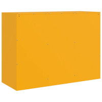 Produktbild för Skänk senapsgul 99x39x73 cm stål