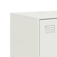 Produktbild för Skänk vit 99x39x73 cm stål