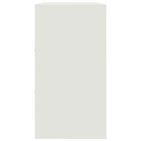 Produktbild för Skänk vit 99x39x73 cm stål