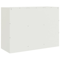 Produktbild för Skänk vit 99x39x73 cm stål