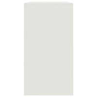 Produktbild för Skänk vit 99x39x73 cm stål